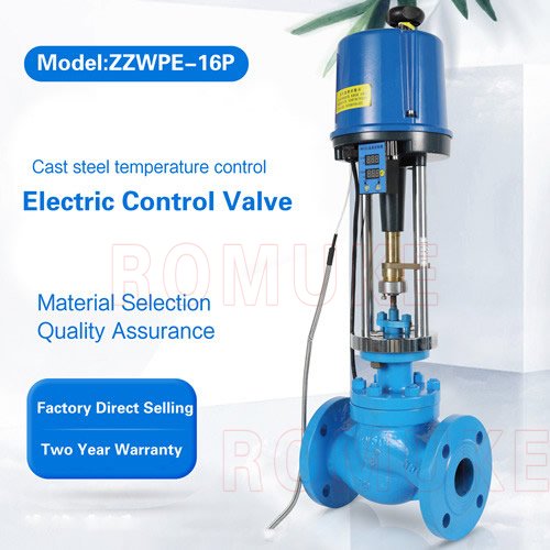 Cast steel temperature control valve